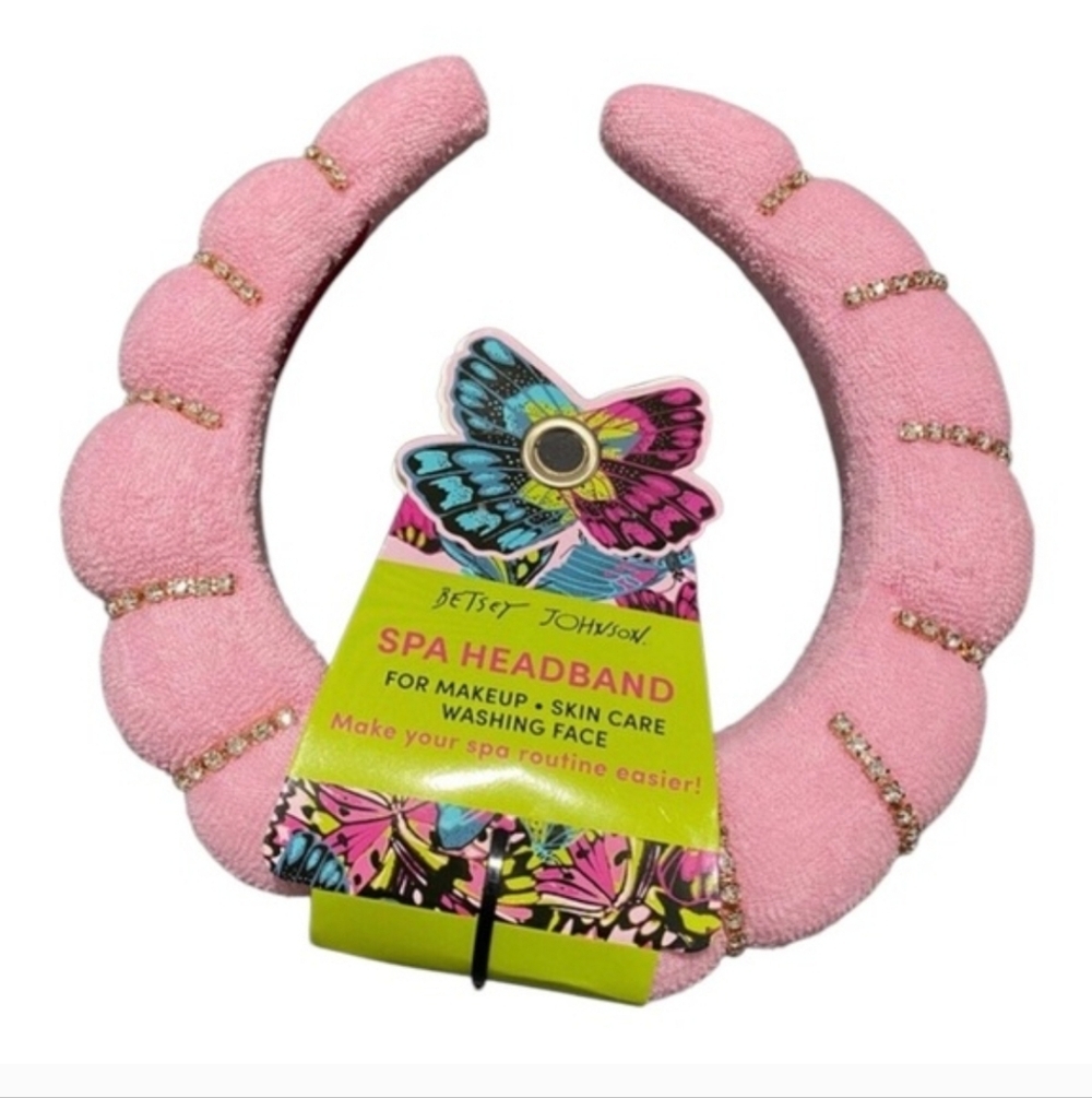 Betsey Johnson Pink Headband with Gold Details - Picture 2 of 4